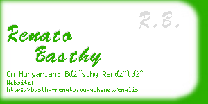 renato basthy business card